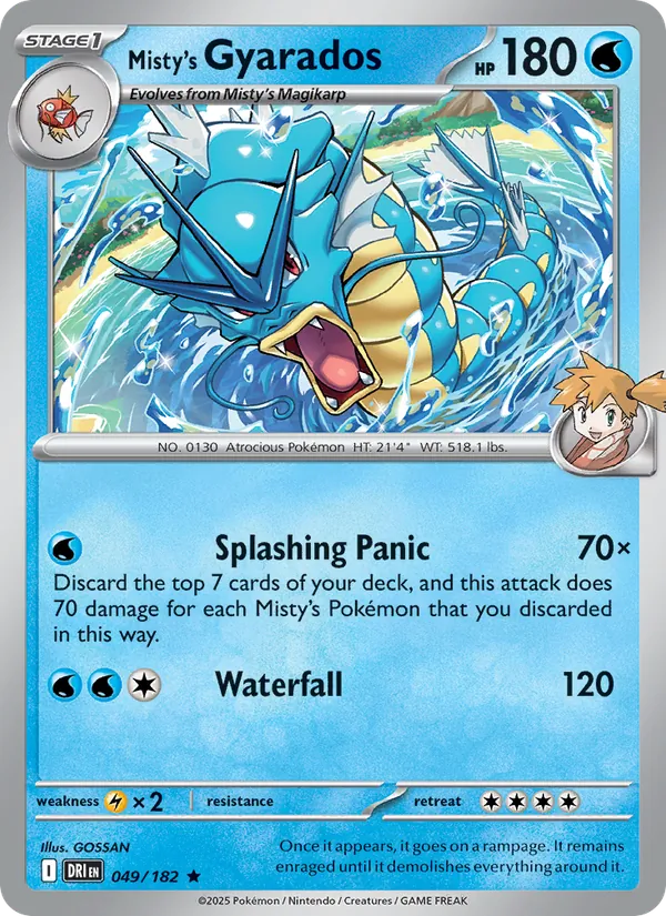 Misty's Gyarados card