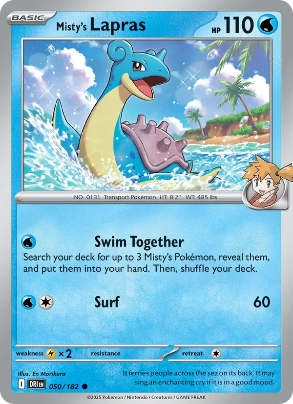 Misty's Lapras card