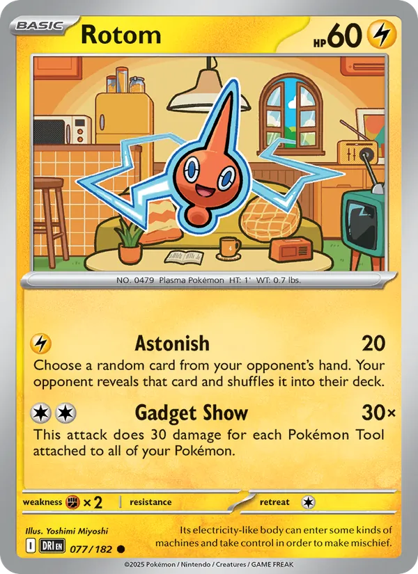 Rotom Pokémon card