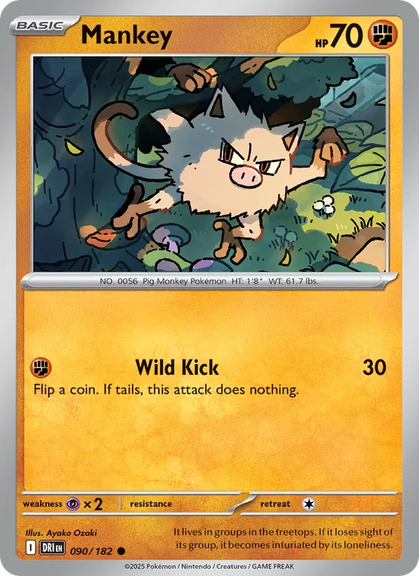 Mankey card