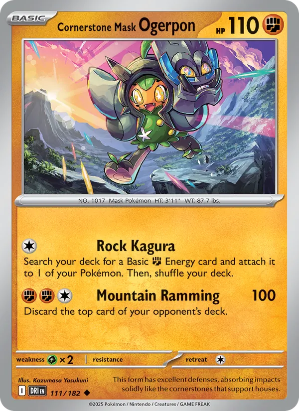 Cornerstone Mask Ogerpon Pokémon card