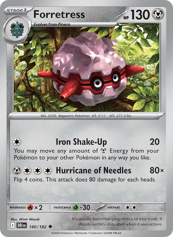 Forretress Pokémon card
