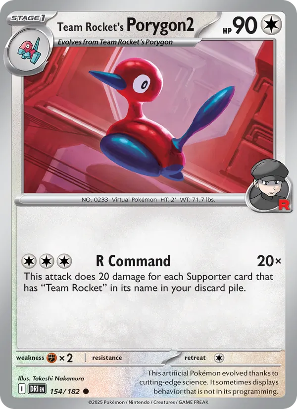 Team Rocket's Porygon2 card