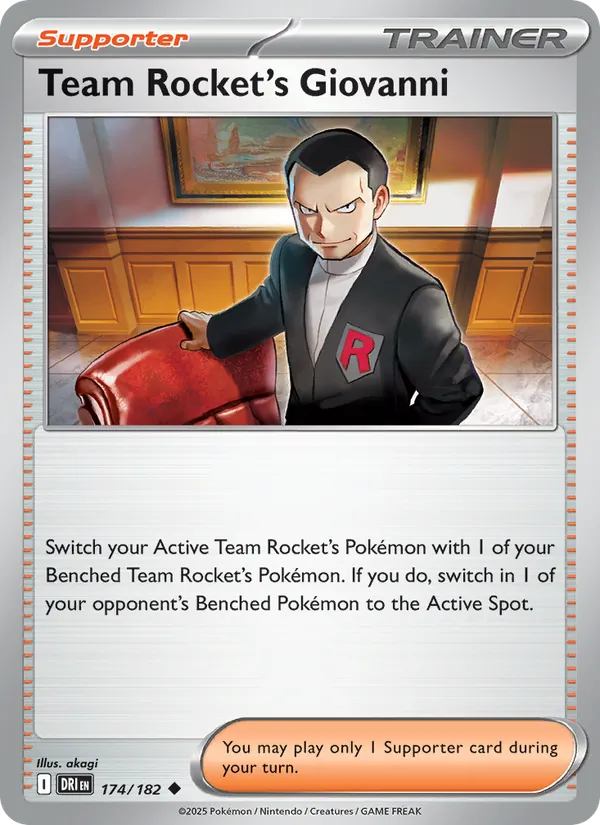 Team Rocket's Giovanni card