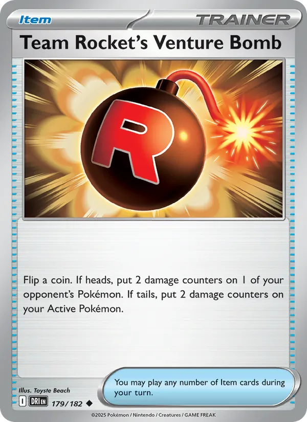 Team Rocket's Venture Bomb card