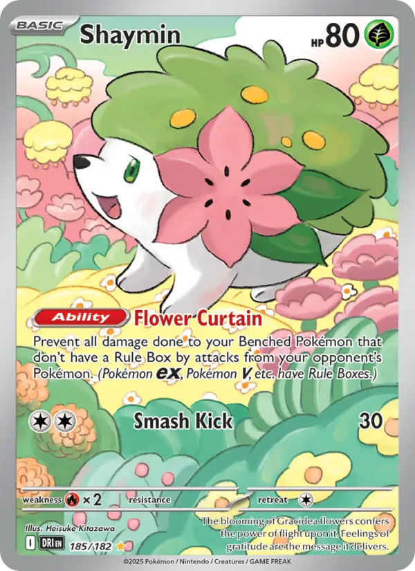 Shaymin Pokémon card
