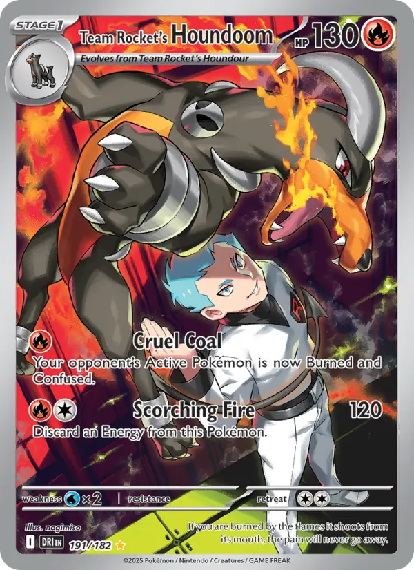Team Rocket's Houndoom Pokémon card
