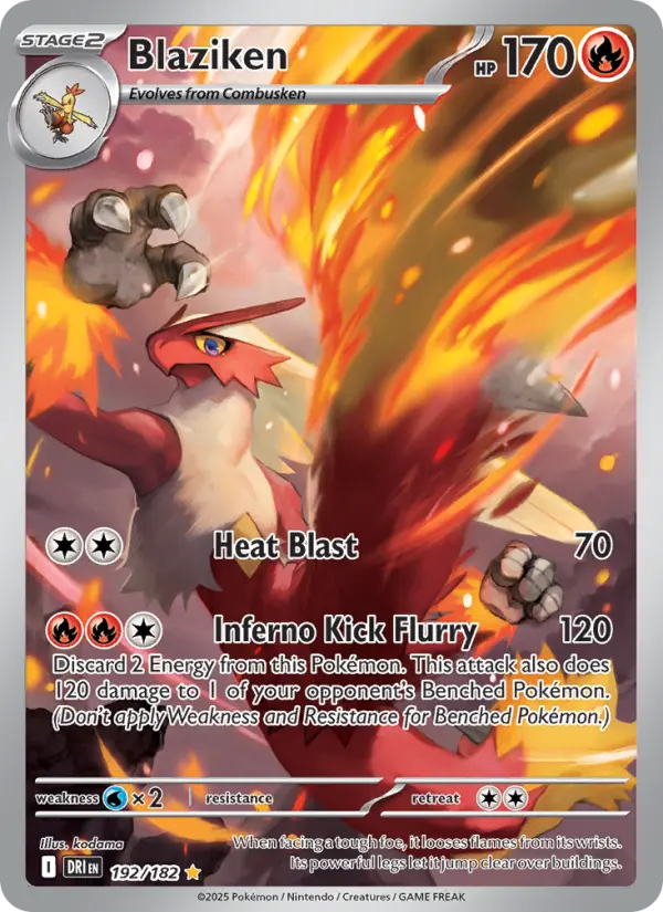 Blaziken Pokémon card