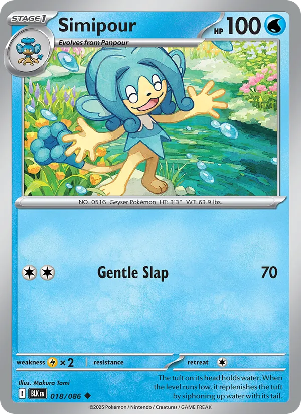 Simipour card