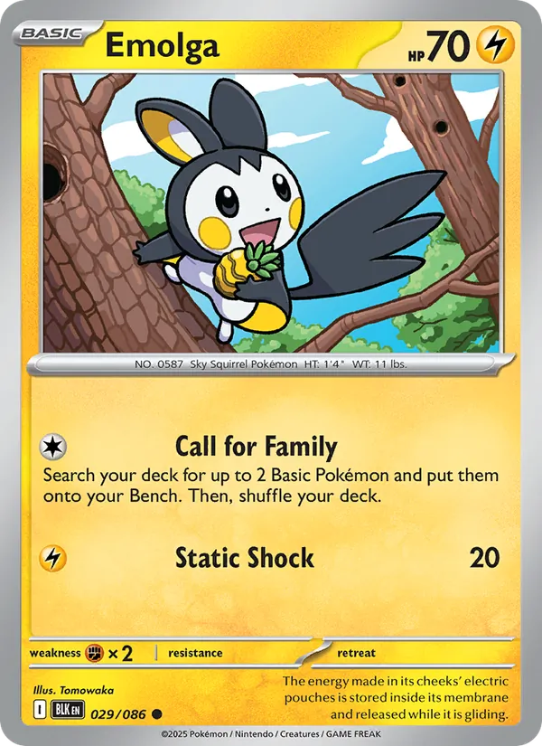 Emolga Pokémon card