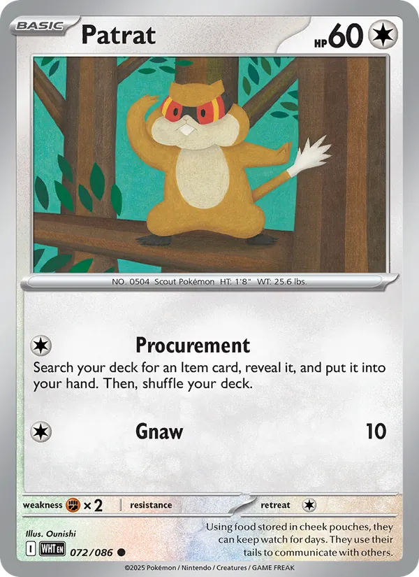 Patrat Pokémon card