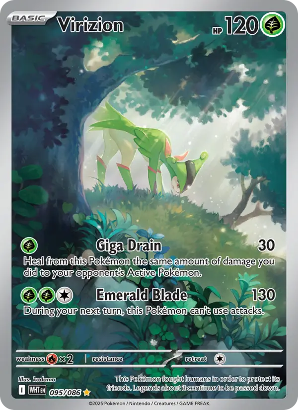 Virizion Pokémon card