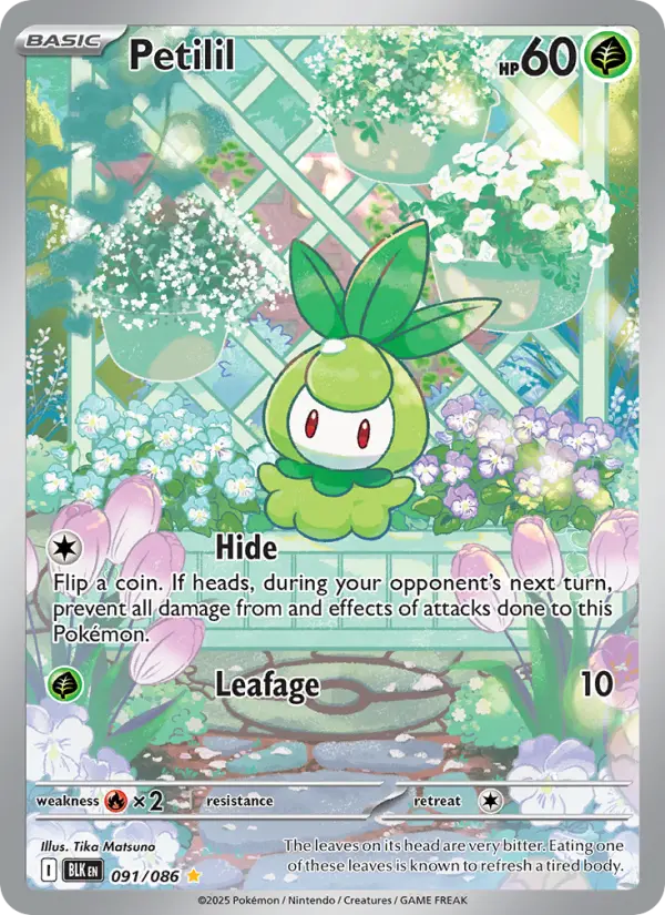 Petilil Pokémon card