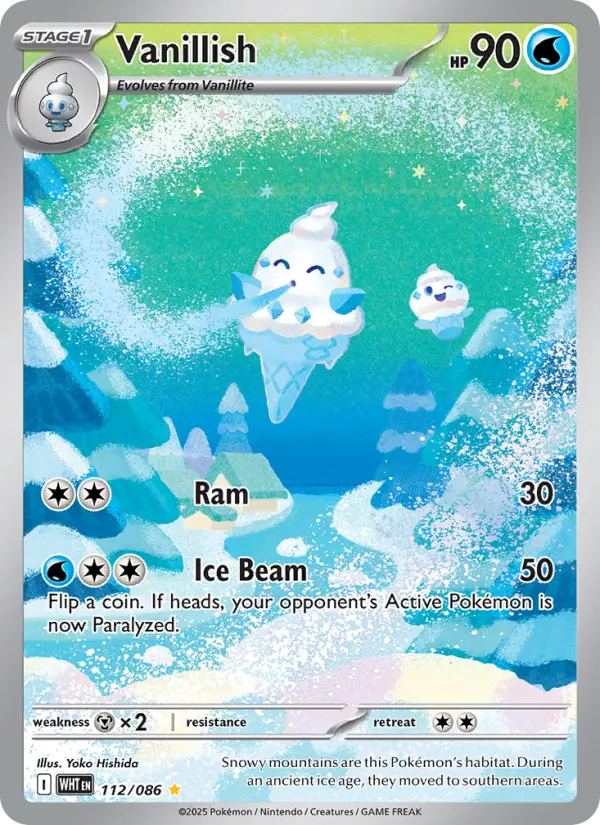 Vanillish Pokémon card