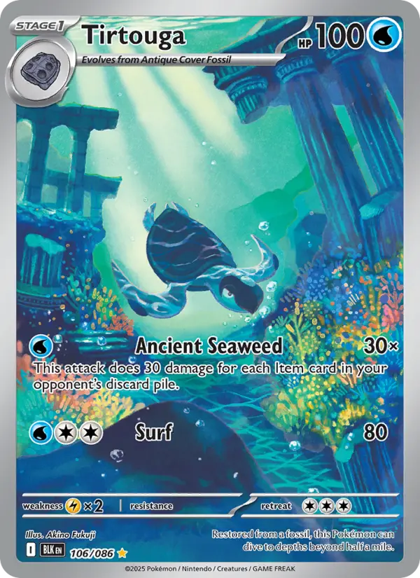 Tirtouga Pokémon card