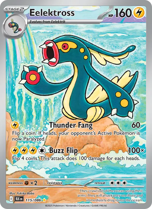 Eelektross Pokémon card