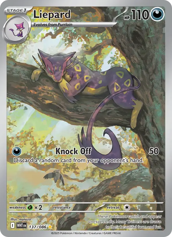 Liepard Pokémon card