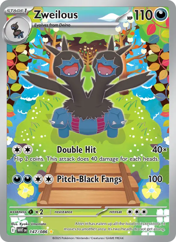 Zweilous Pokémon card
