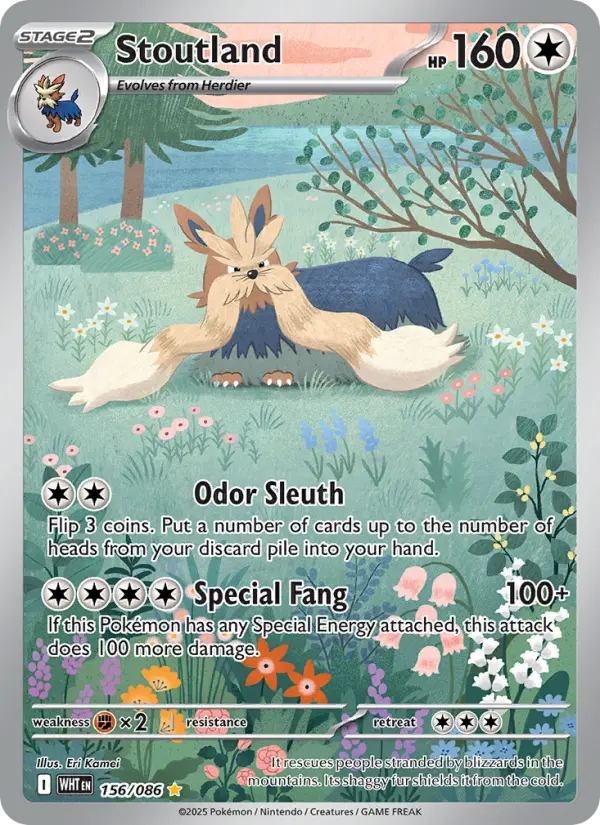 Stoutland Pokémon card