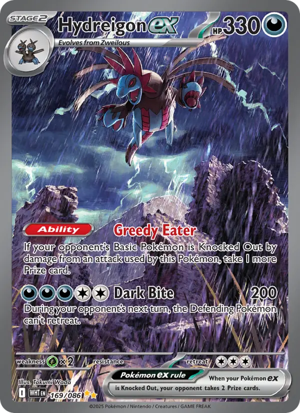 Hydreigon ex Pokémon card
