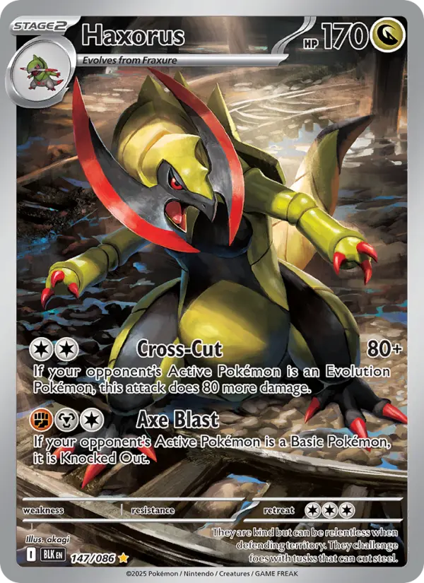 Haxorus Pokémon card