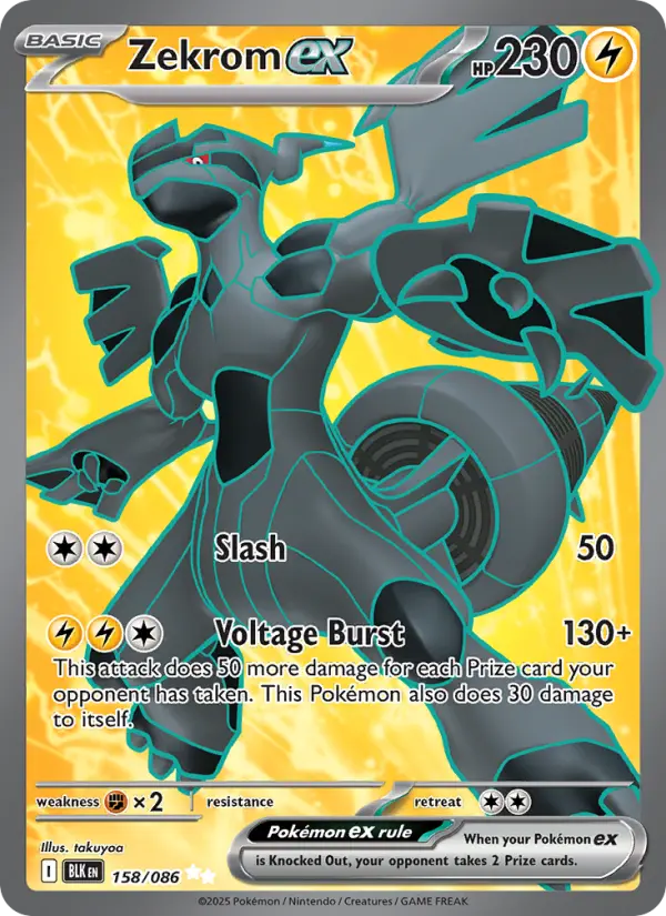 Zekrom ex Pokémon card