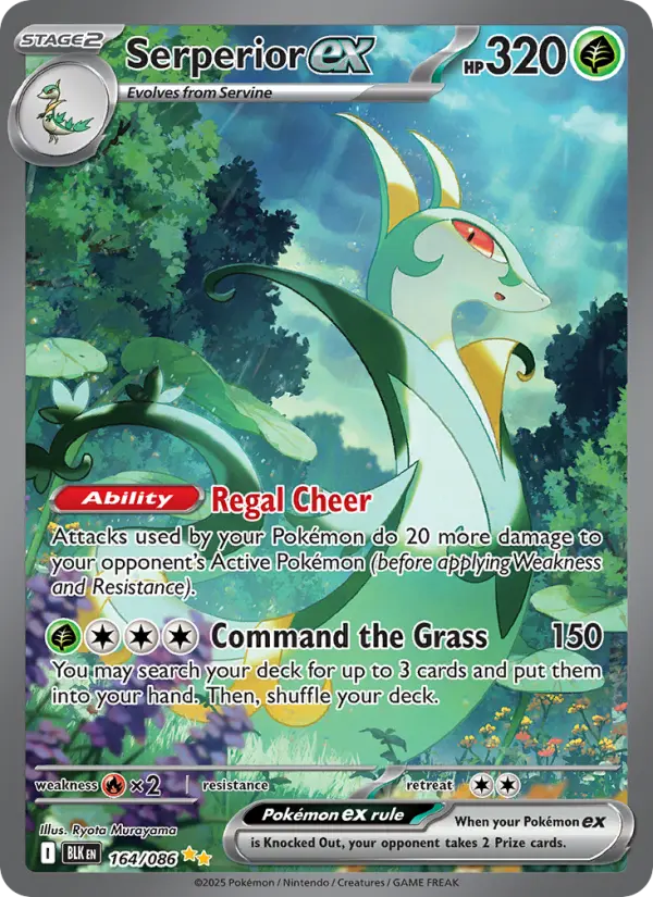 Serperior ex Pokémon card