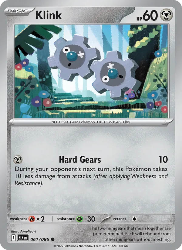 Klink Pokémon card