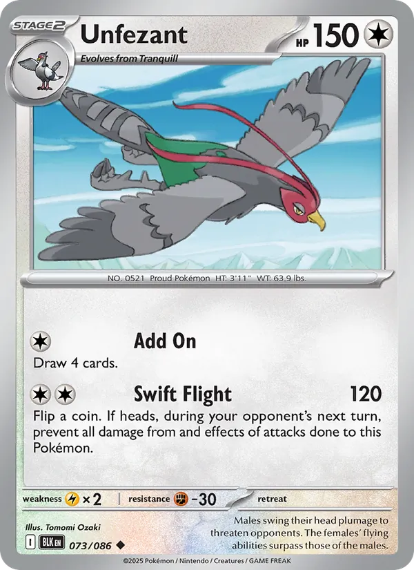 Unfezant card