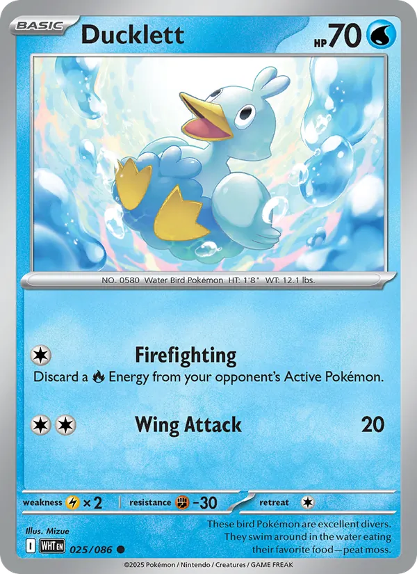 Ducklett Pokémon card