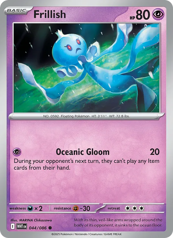 Frillish Pokémon card