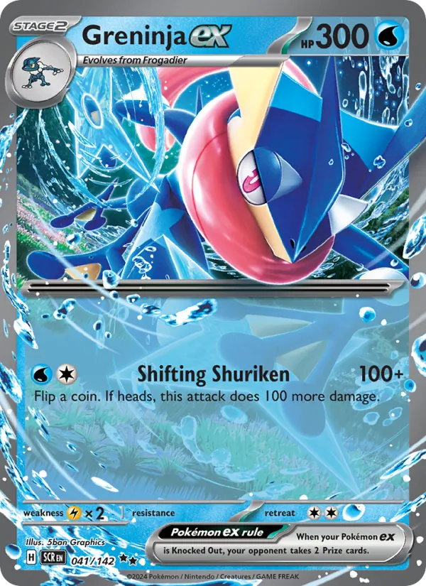 Greninja ex Pokémon card