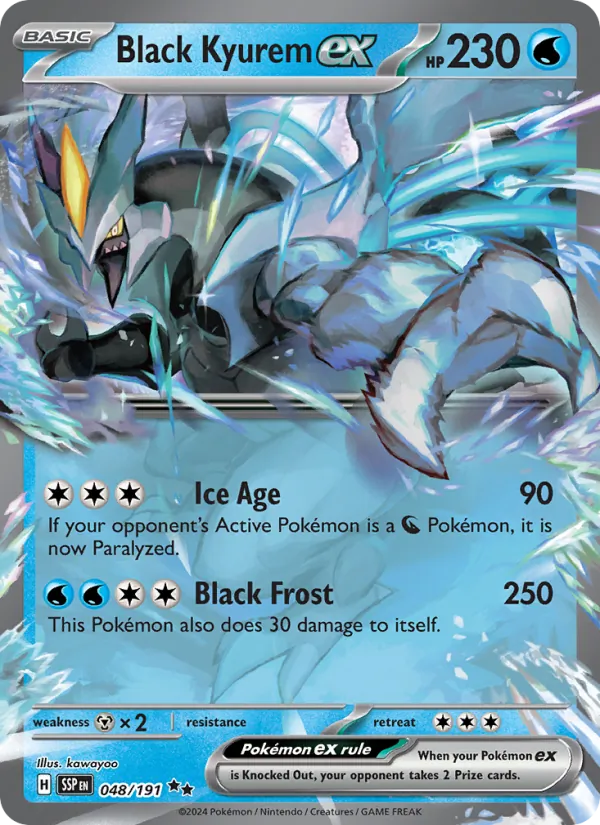 Black Kyurem ex Pokémon card