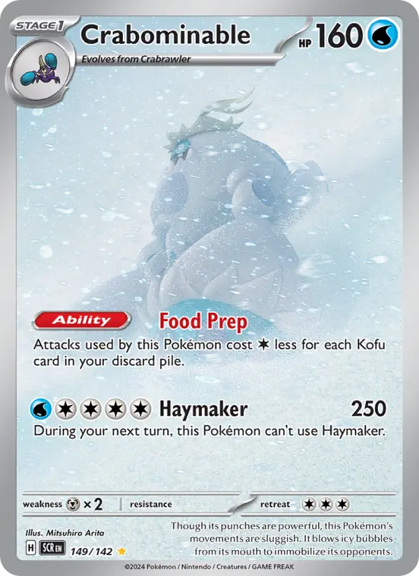 Crabominable Pokémon card