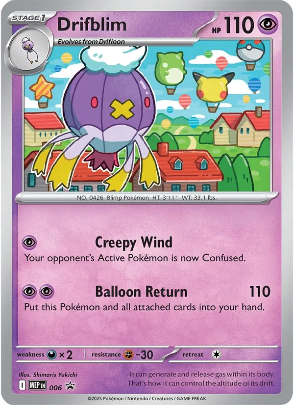 Drifblim Pokémon card