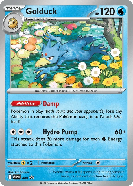 Golduck Pokémon card