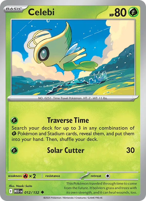 Celebi Pokémon card