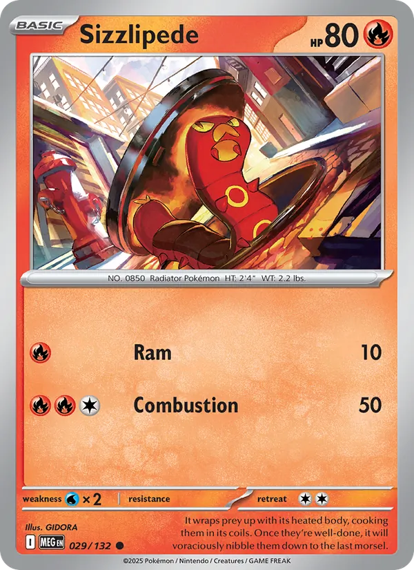 Sizzlipede card