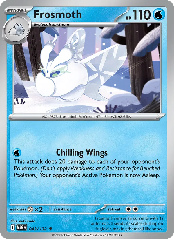 Frosmoth Pokémon card