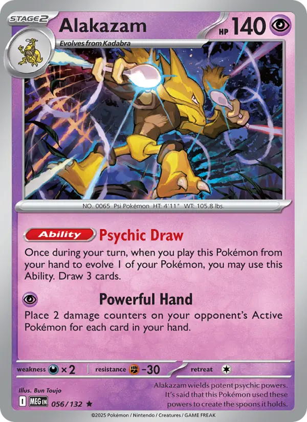 Alakazam Pokémon card