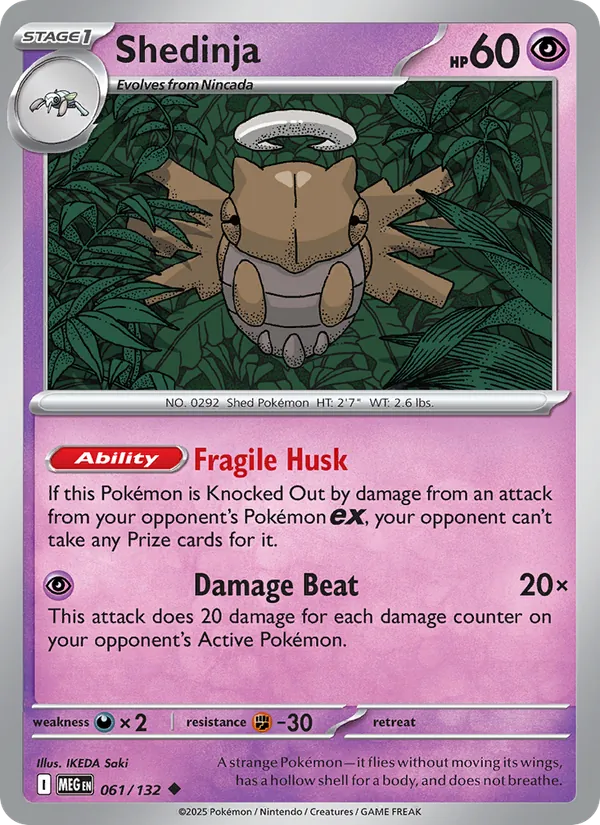 Shedinja Pokémon card