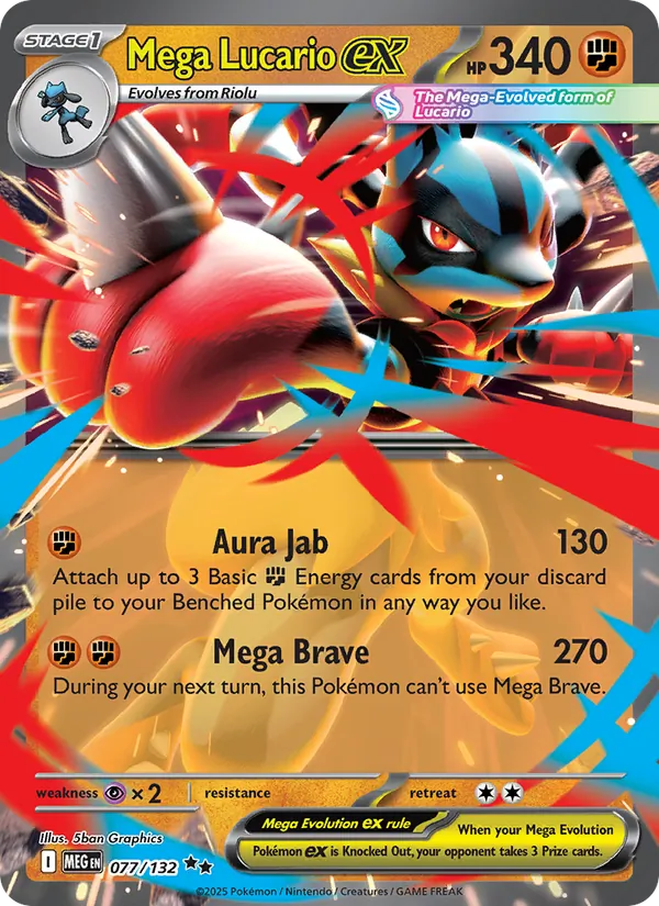 Mega Lucario ex card