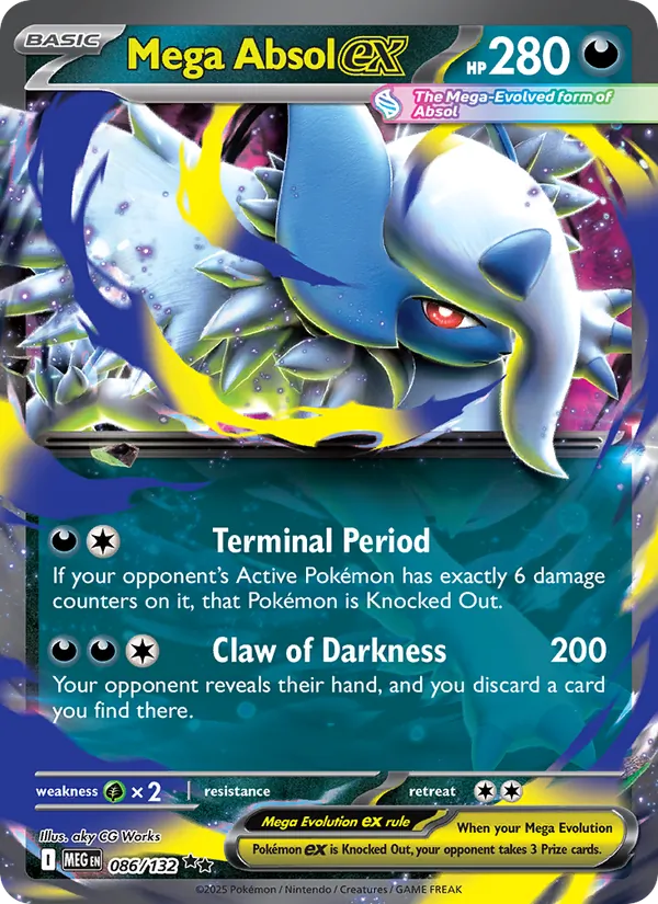 Mega Absol ex Pokémon card