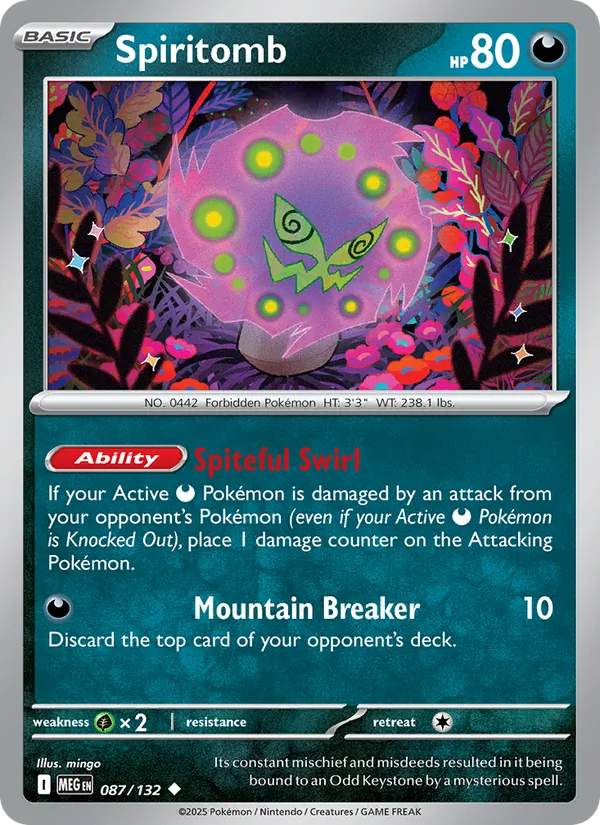 Spiritomb Pokémon card