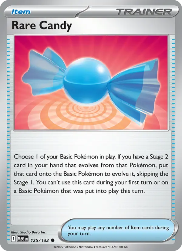 Rare Candy Pokémon card