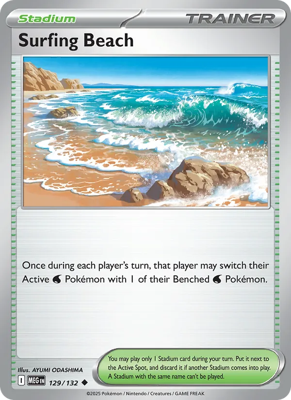 Surfing Beach card