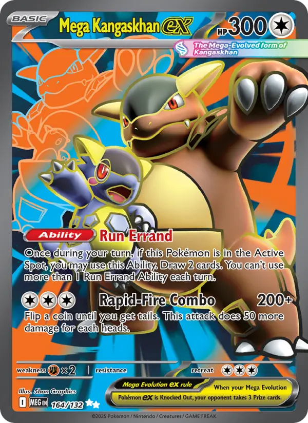 Mega Kangaskhan ex Pokémon card