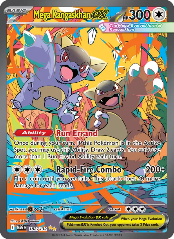 Mega Kangaskhan ex Pokémon card