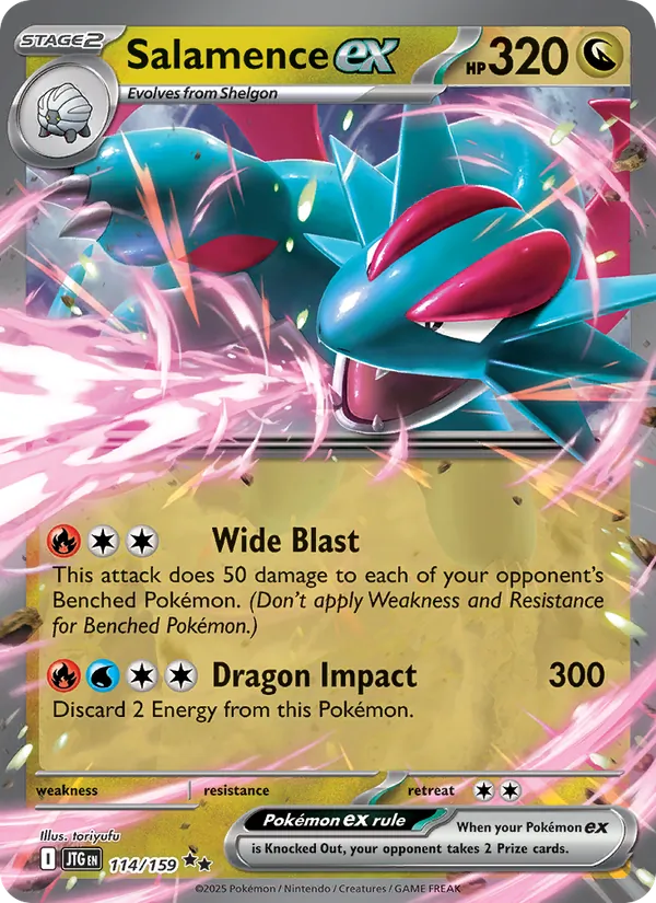 Salamence ex Pokémon card