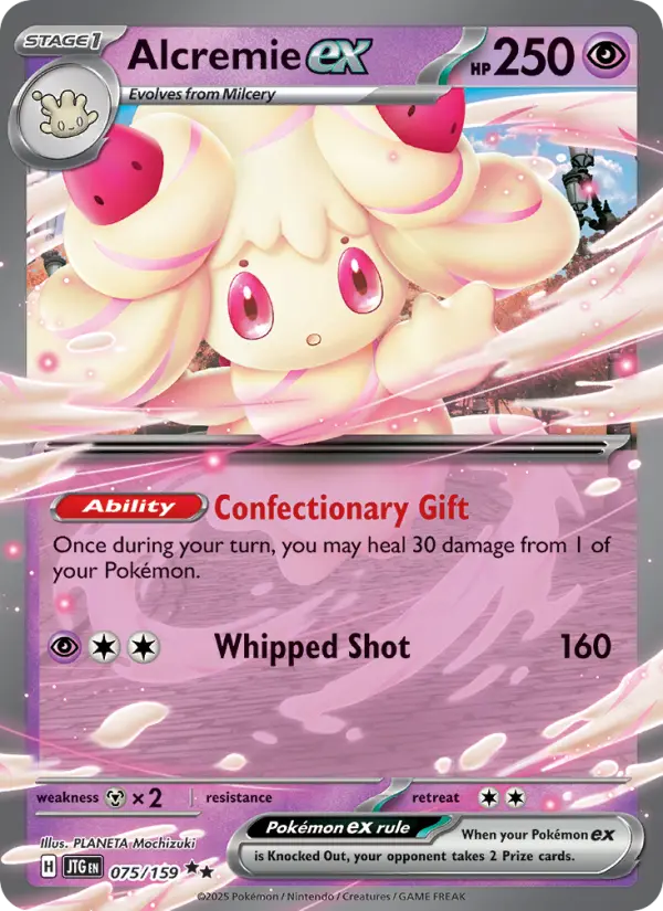 Alcremie ex Pokémon card